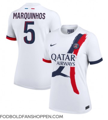 Paris Saint-Germain Marquinhos #5 Udebanetrøje Dame 2024-25 Kortærmet